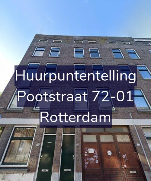 Foto gevel Huurpuntentelling voor Pootstraat 72-01, Rotterdam