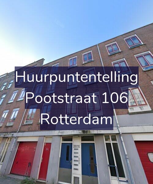 Foto gevel Huurpuntentelling voor Pootstraat 106, Rotterdam