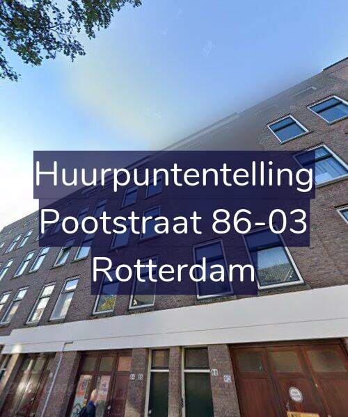 Foto gevel Huurpuntentelling voor Pootstraat 86-03, Rotterdam