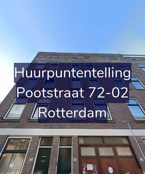 Foto gevel Huurpuntentelling voor Pootstraat 72-02, Rotterdam