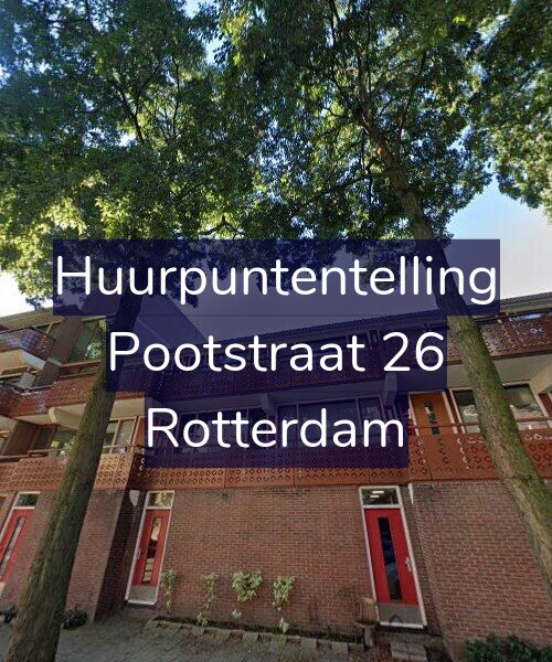 Foto gevel Huurpuntentelling voor Pootstraat 26, Rotterdam