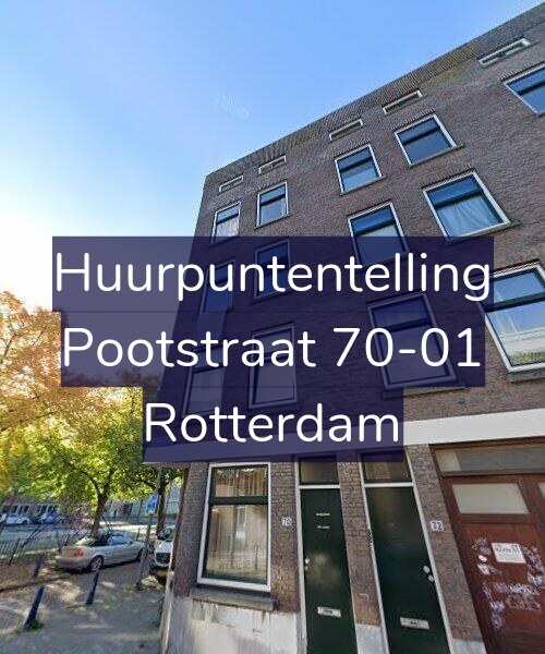 Foto gevel Huurpuntentelling voor Pootstraat 70-01, Rotterdam