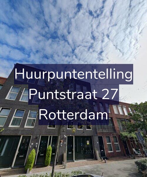 Foto gevel Huurpuntentelling voor Puntstraat 27, Rotterdam