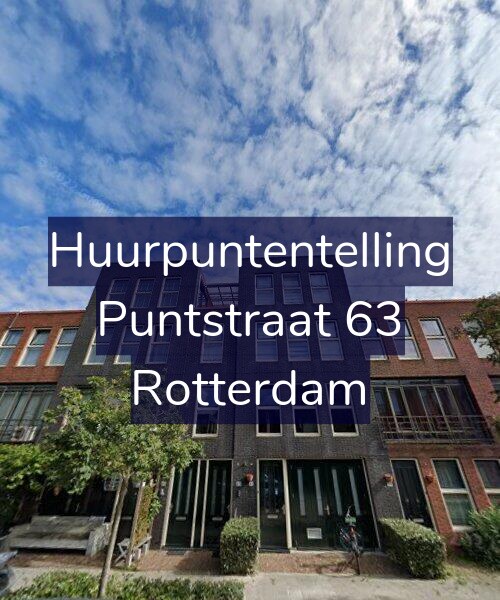 Foto gevel Huurpuntentelling voor Puntstraat 63, Rotterdam