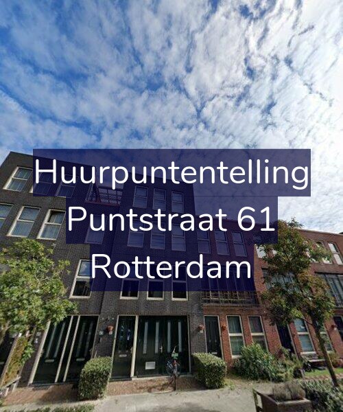 Foto gevel Huurpuntentelling voor Puntstraat 61, Rotterdam