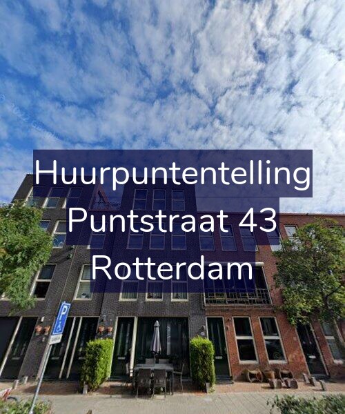 Foto gevel Huurpuntentelling voor Puntstraat 43, Rotterdam