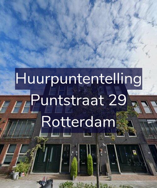 Foto gevel Huurpuntentelling voor Puntstraat 29, Rotterdam