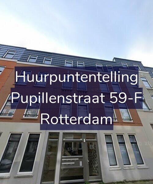 Foto gevel Huurpuntentelling voor Pupillenstraat 59-F, Rotterdam