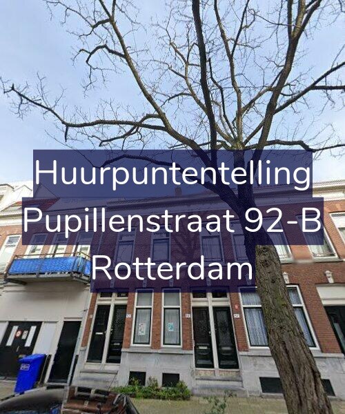 Foto gevel Huurpuntentelling voor Pupillenstraat 92-B, Rotterdam
