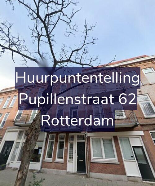 Foto gevel Huurpuntentelling voor Pupillenstraat 62, Rotterdam
