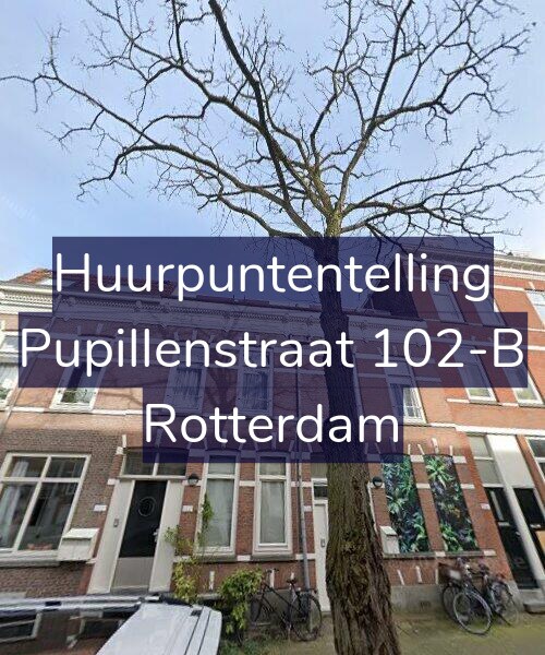 Foto gevel Huurpuntentelling voor Pupillenstraat 102-B, Rotterdam