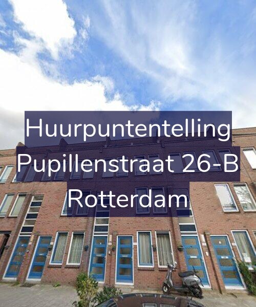 Foto gevel Huurpuntentelling voor Pupillenstraat 26-B, Rotterdam