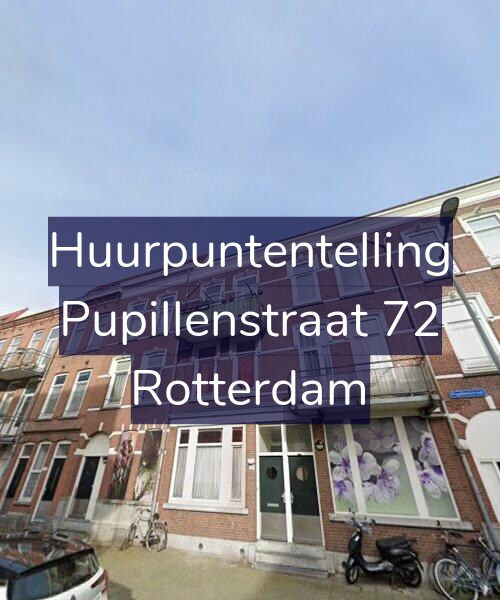 Foto gevel Huurpuntentelling voor Pupillenstraat 72, Rotterdam