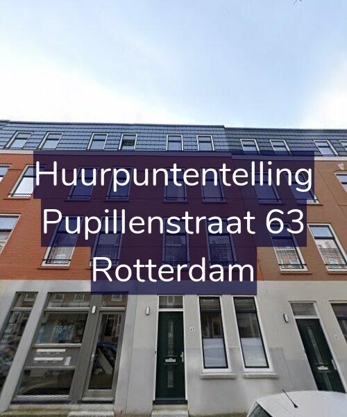 Foto gevel Huurpuntentelling voor Pupillenstraat 63, Rotterdam