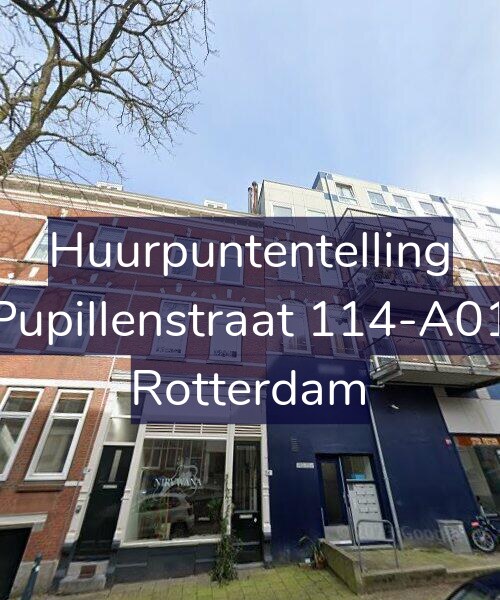 Foto gevel Huurpuntentelling voor Pupillenstraat 114-A01, Rotterdam