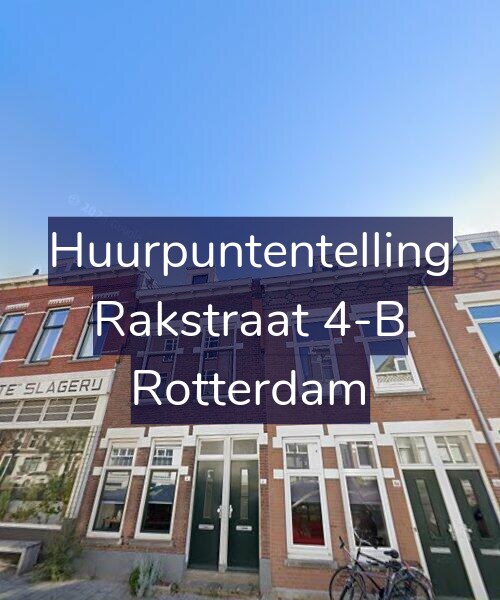 Foto gevel Huurpuntentelling voor Rakstraat 4-B, Rotterdam