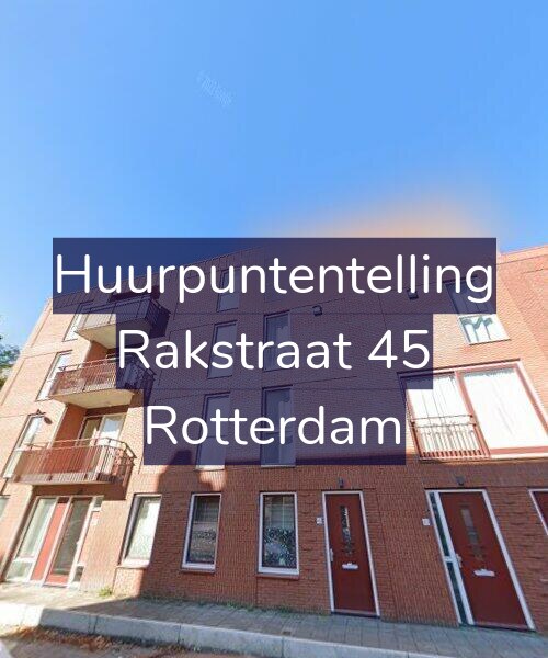 Foto gevel Huurpuntentelling voor Rakstraat 45, Rotterdam