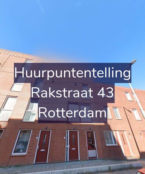 Foto gevel Huurpuntentelling voor Rakstraat 43, Rotterdam