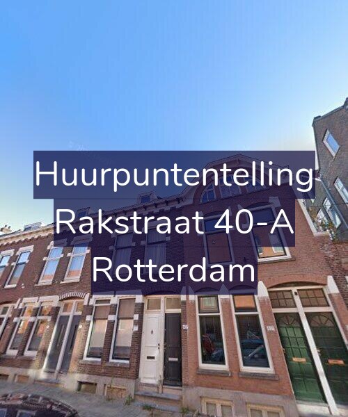 Foto gevel Huurpuntentelling voor Rakstraat 40-A, Rotterdam