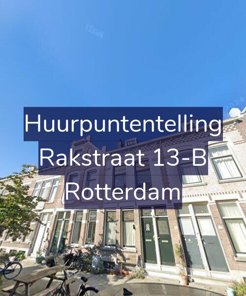 Foto gevel Huurpuntentelling voor Rakstraat 13-B, Rotterdam