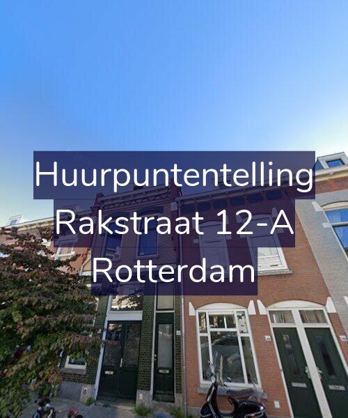 Foto gevel Huurpuntentelling voor Rakstraat 12-A, Rotterdam