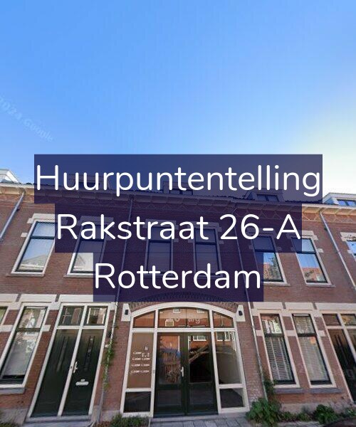 Foto gevel Huurpuntentelling voor Rakstraat 26-A, Rotterdam