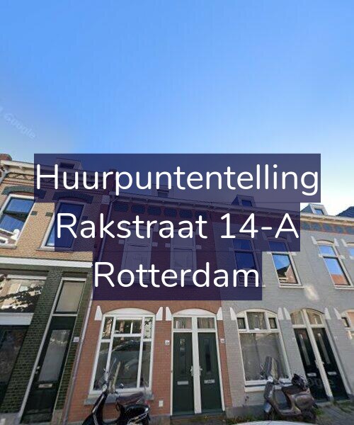 Foto gevel Huurpuntentelling voor Rakstraat 14-A, Rotterdam