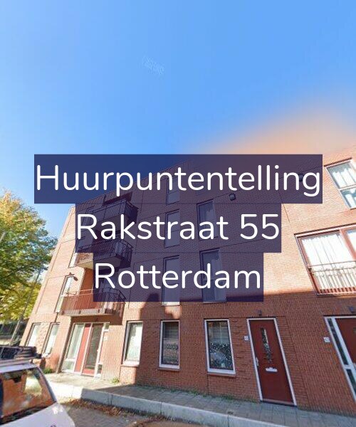 Foto gevel Huurpuntentelling voor Rakstraat 55, Rotterdam