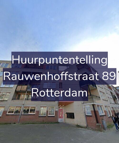 Foto gevel Huurpuntentelling voor Rauwenhoffstraat 89, Rotterdam