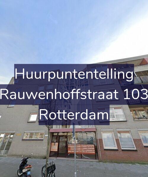 Foto gevel Huurpuntentelling voor Rauwenhoffstraat 103, Rotterdam