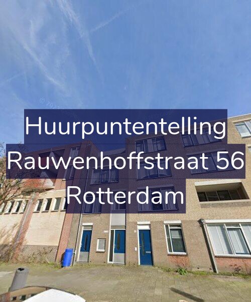Foto gevel Huurpuntentelling voor Rauwenhoffstraat 56, Rotterdam