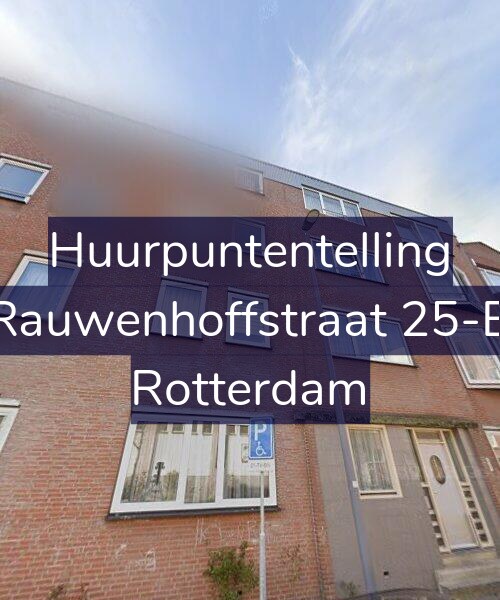 Foto gevel Huurpuntentelling voor Rauwenhoffstraat 25-B, Rotterdam