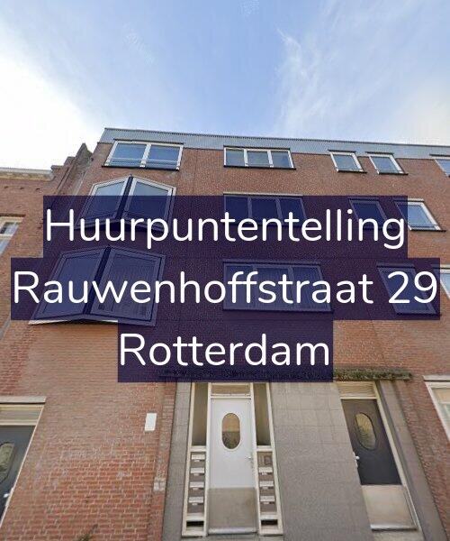 Foto gevel Huurpuntentelling voor Rauwenhoffstraat 29, Rotterdam