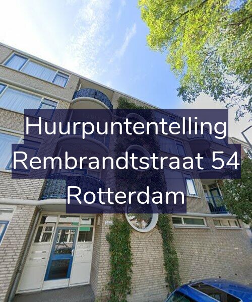 Foto gevel Huurpuntentelling voor Rembrandtstraat 54, Rotterdam