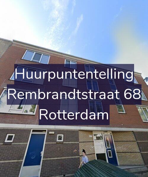 Foto gevel Huurpuntentelling voor Rembrandtstraat 68, Rotterdam