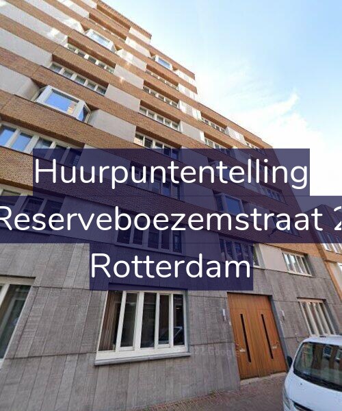 Foto gevel Huurpuntentelling voor Reserveboezemstraat 2, Rotterdam