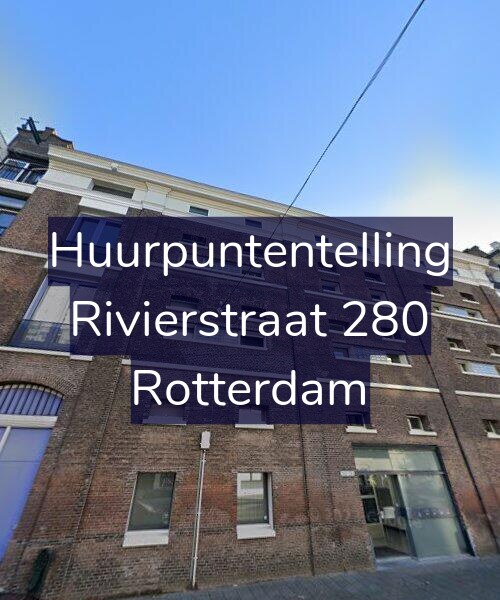 Foto gevel Huurpuntentelling voor Rivierstraat 280, Rotterdam