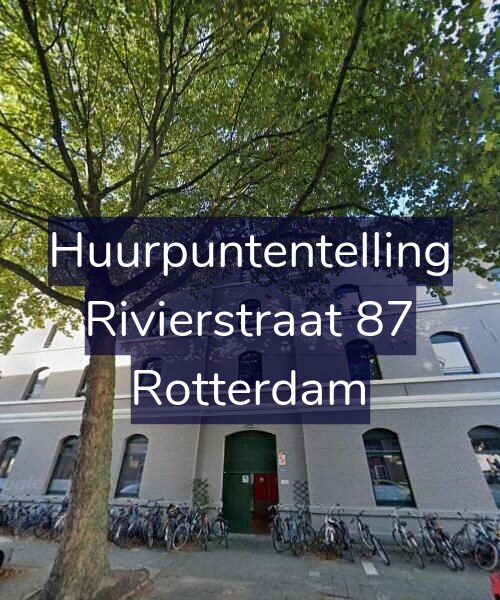 Foto gevel Huurpuntentelling voor Rivierstraat 87, Rotterdam