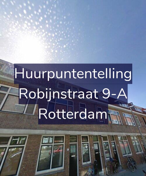 Foto gevel Huurpuntentelling voor Robijnstraat 9-A, Rotterdam