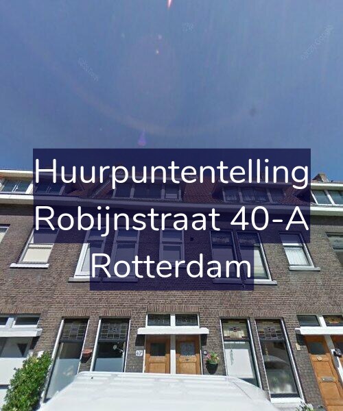 Foto gevel Huurpuntentelling voor Robijnstraat 40-A, Rotterdam