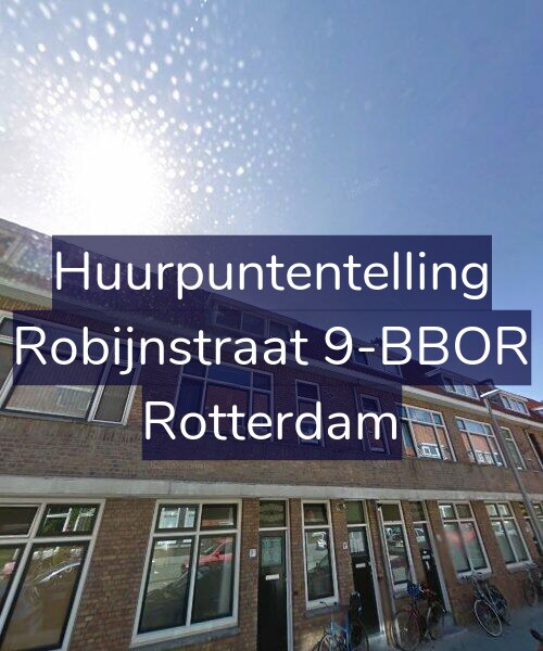 Foto gevel Huurpuntentelling voor Robijnstraat 9-BBOR, Rotterdam
