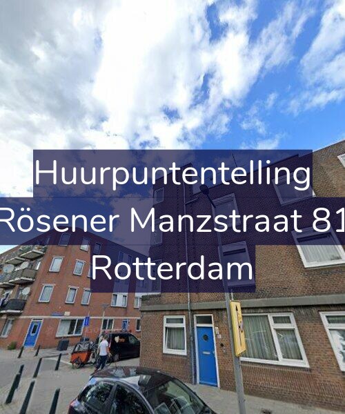 Foto gevel Huurpuntentelling voor Rösener Manzstraat 81, Rotterdam