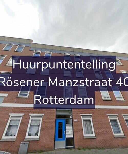 Foto gevel Huurpuntentelling voor Rösener Manzstraat 40, Rotterdam