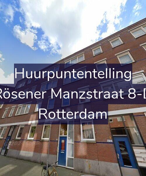 Foto gevel Huurpuntentelling voor Rösener Manzstraat 8-D, Rotterdam