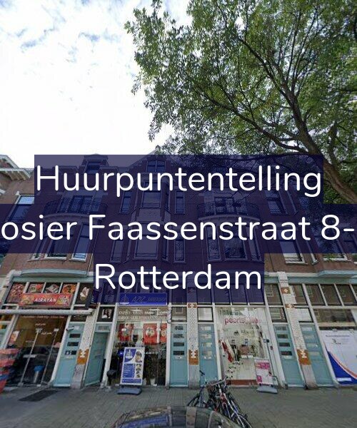 Foto gevel Huurpuntentelling voor Rosier Faassenstraat 8-B, Rotterdam