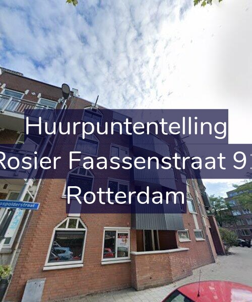 Foto gevel Huurpuntentelling voor Rosier Faassenstraat 91, Rotterdam