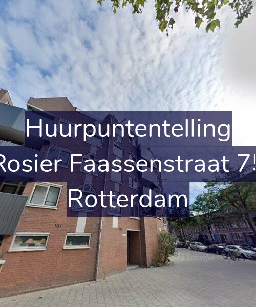 Foto gevel Huurpuntentelling voor Rosier Faassenstraat 75, Rotterdam