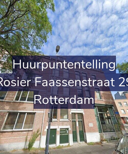 Foto gevel Huurpuntentelling voor Rosier Faassenstraat 29, Rotterdam