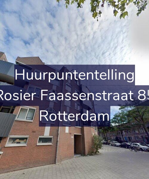 Foto gevel Huurpuntentelling voor Rosier Faassenstraat 85, Rotterdam