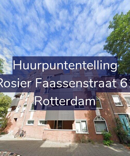 Foto gevel Huurpuntentelling voor Rosier Faassenstraat 61, Rotterdam
